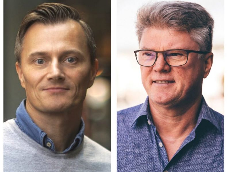 Bilde av daglig leder i Nova Consulting group sammen med daglig leder av Egde