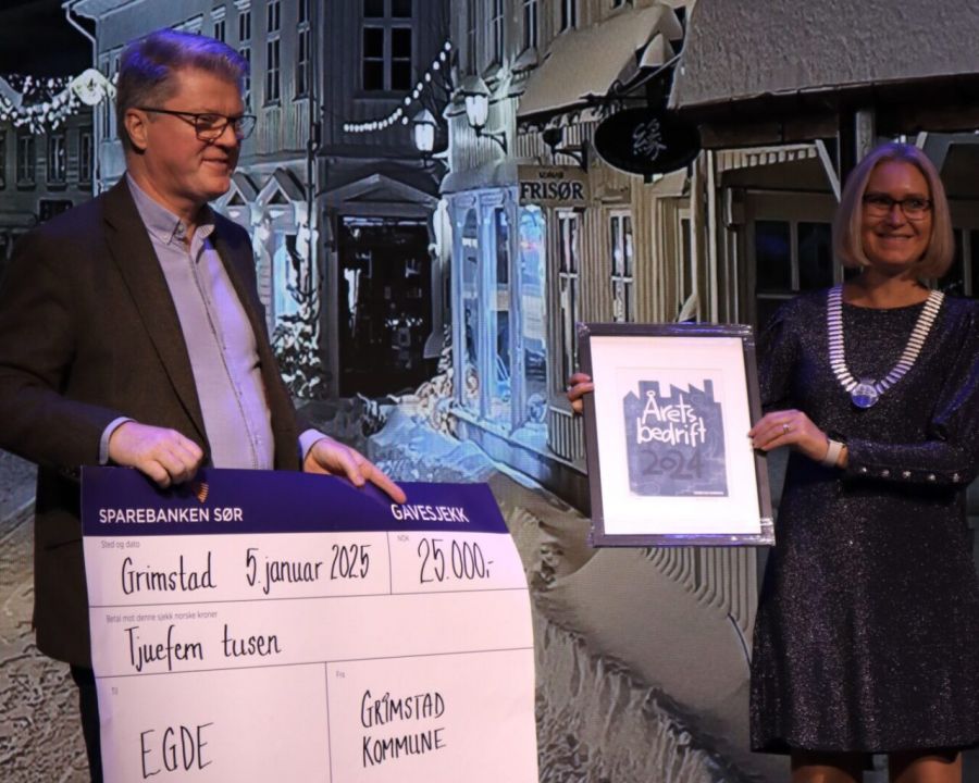 Egde kåret til årets bedrift i Grimstad